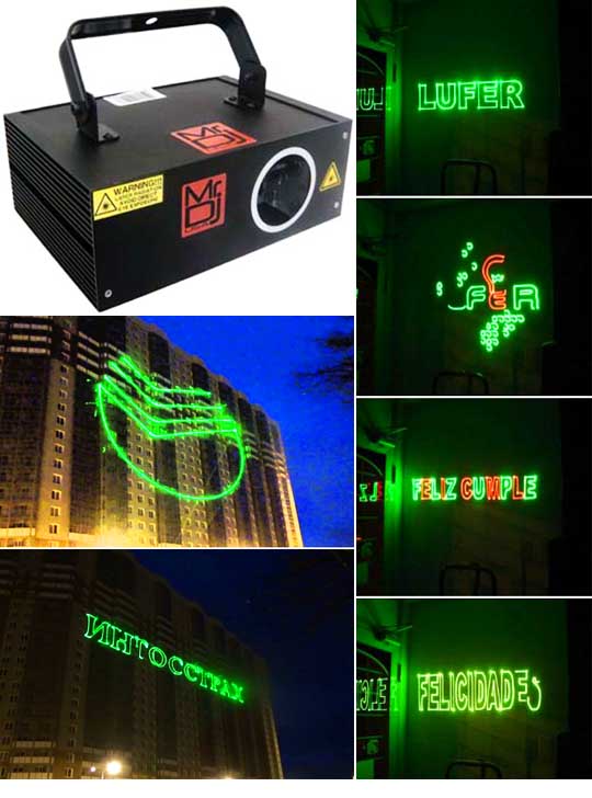 Недорогая уличная реклама Promolaser Programmable Laser BG SV 01
