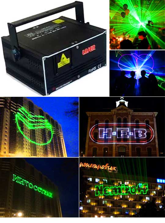 Оборудование для световой рекламы Promolaser WORLD CLASS 3B RGB 1W для 500 метров
