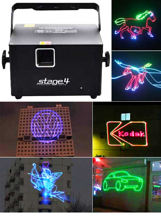Оборудование для уличной рекламы Promolaser STAGE4 GRAPH SD 3DA 500RGB для 500 метров