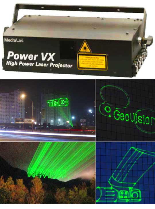 Лазерный проектор для рекламы на небе MEDIALAS Power VX 5000
