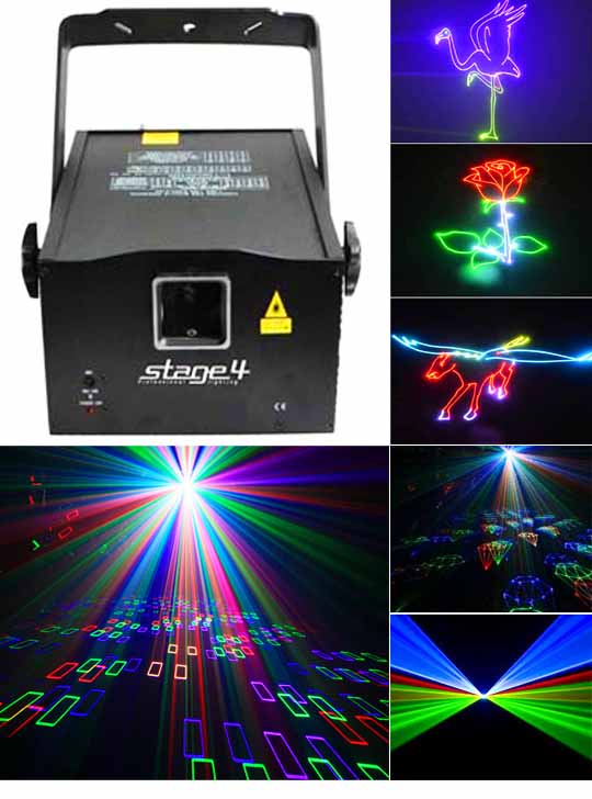 Лазерный проектор для наружной рекламы STAGE 4 CUBE 3D 650RGB