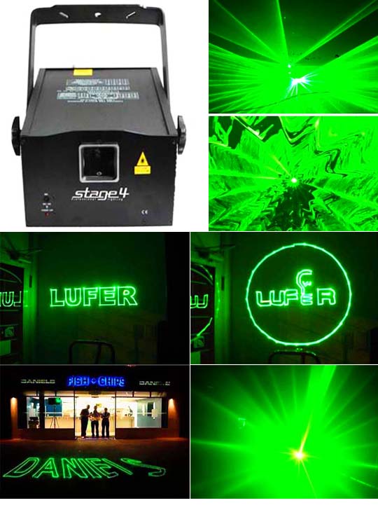 Лазерный проектор для рисования на асфальте STAGE 4 GRAPH SD 150G