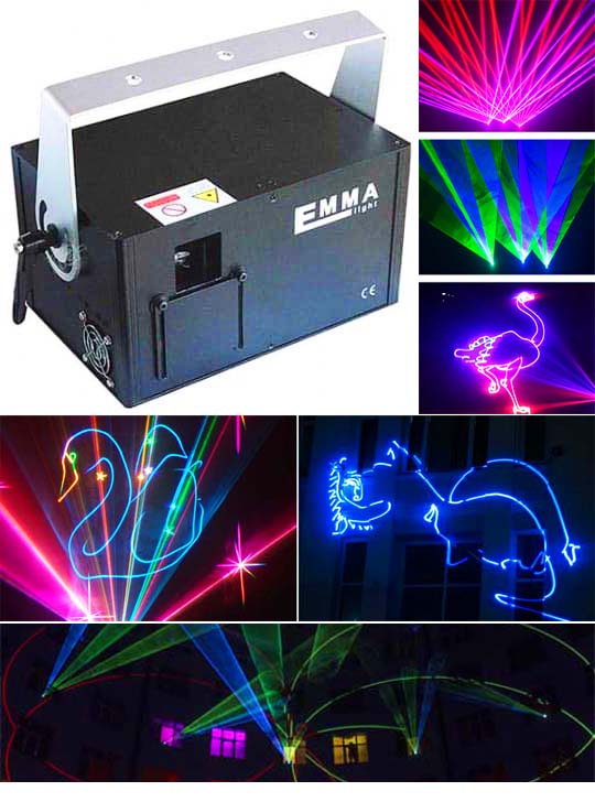 Рисующий лазерный проектор для рекламы 3D SD RGB