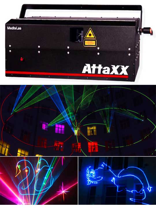 Лазерный проектор для рекламы MEDIALAS AttaXX 8000 RGB