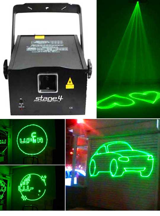 Лазерный проектор для наружной рекламы STAGE 4 GRAPH SD 150G