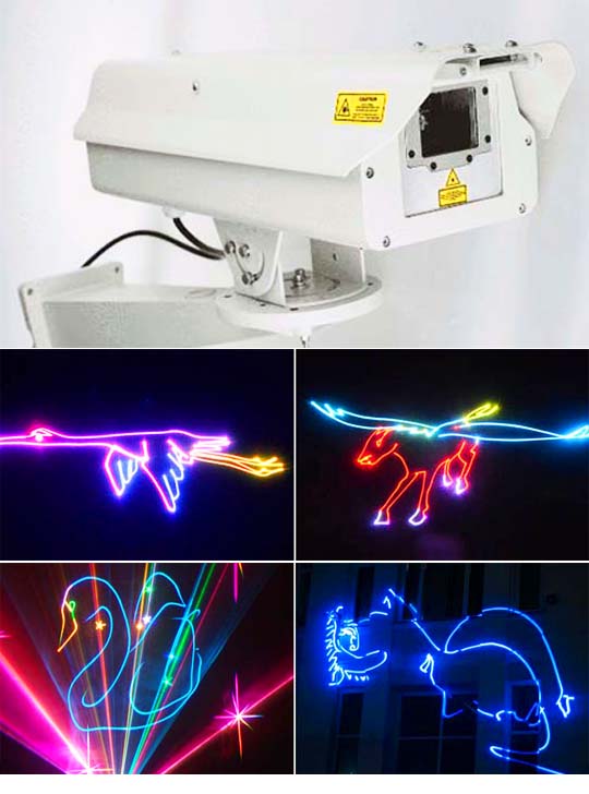 Лазерный проектор для рекламы на небе KVANT Logolas 3000
