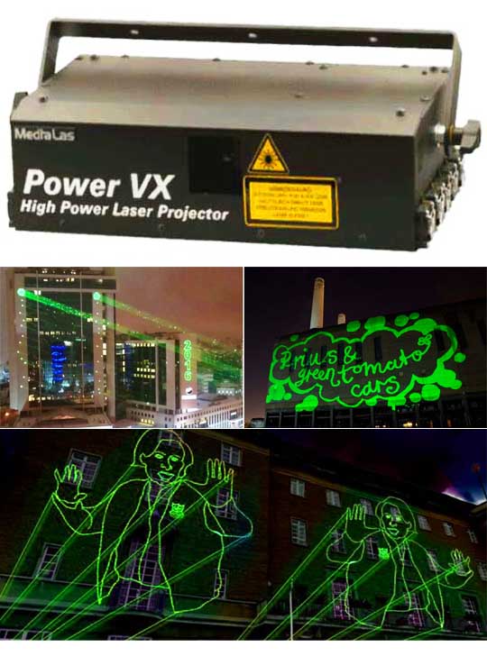 Лазерный проектор для рекламы на облаках MEDIALAS Power VX 3000