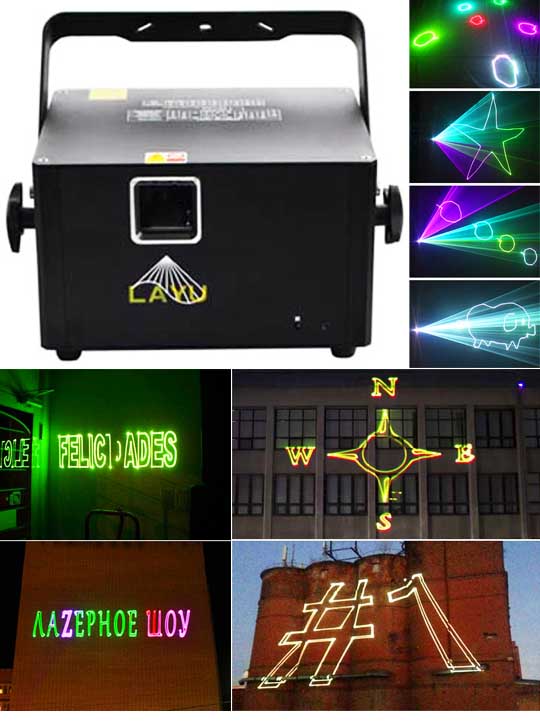Анимационный лазерный проектор LAYU AP25RGB
