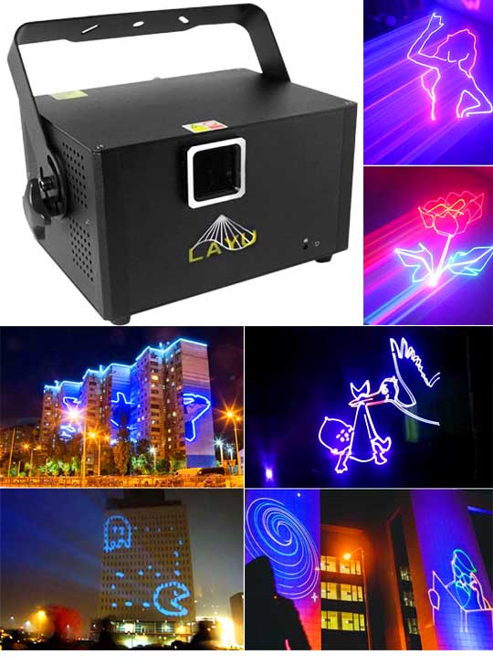 Лазерный проектор для рекламы AP30RGB 40k
