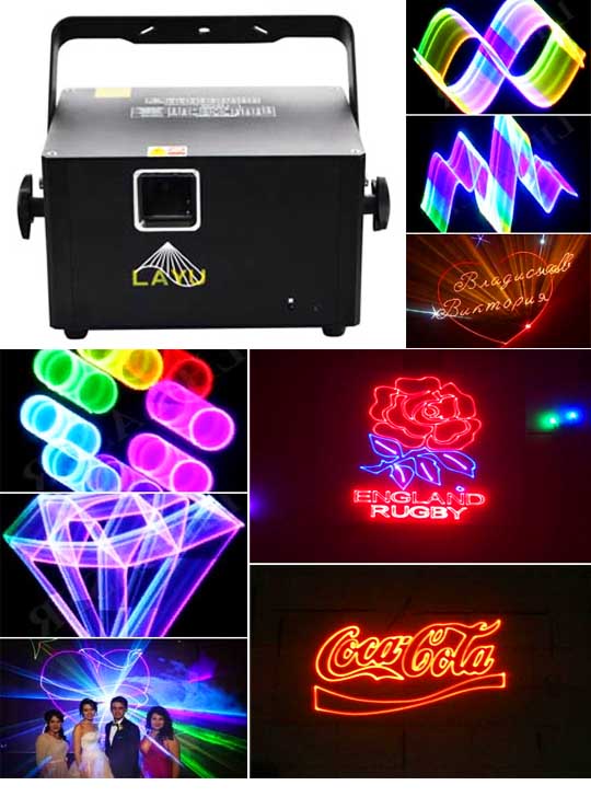 Оборудование для лазерной рекламы LAYU AP15RGB