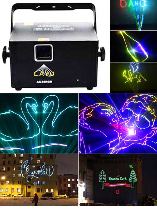 Лазерный проектор для рекламы LAYU AU35RGB PRO