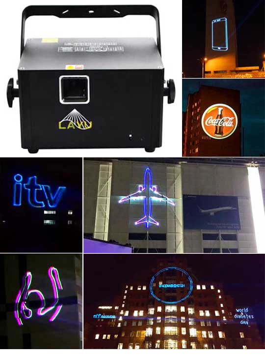Лазерный проектор для наружной рекламы WORLD CLASS 3B RGB 1W
