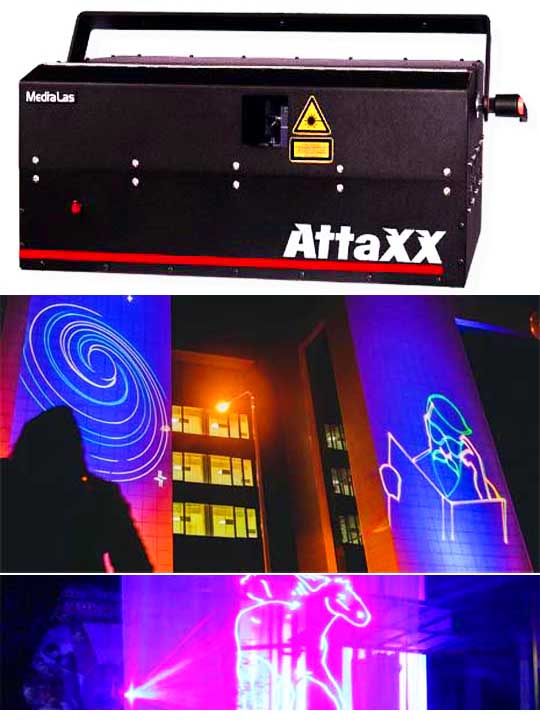 Лазерный проектор для рекламы на облаках MEDIALAS AttaXX Purewhite 6000