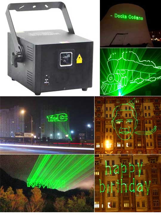 Оборудование для лазерной анимации и лазерных текстов AS1000G