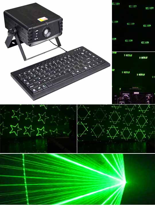 Лазерный проектор для наружной рекламы STAGE 4 TXT 150G с клавиатурой