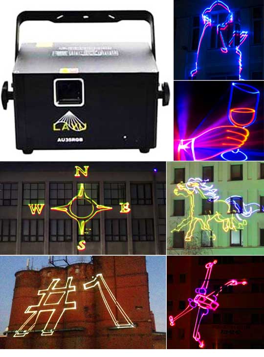 Оборудование для лазерной рекламы LAYU AU35RGB PRO