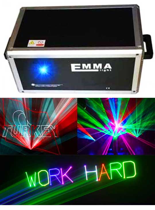 Оборудование для лазерной рекламы 1500МВТ 3D SD RGB