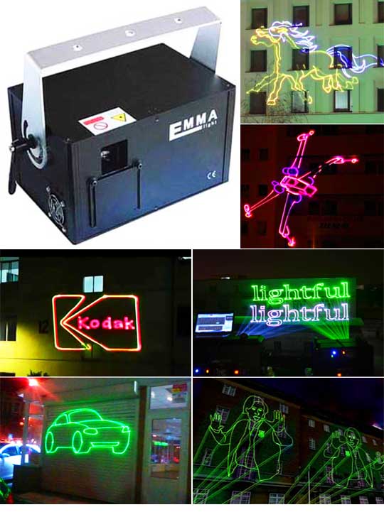 Оборудование для лазерной рекламы 3D SD RGB