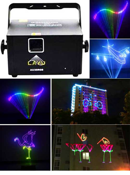 Оборудование для лазерной анимации и лазерных текстов LAYU AU35RGB PRO