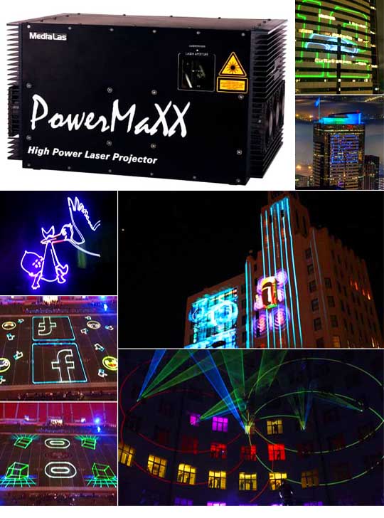 Лазерный проектор для рекламы MEDIALAS PowerMaXX 16 RGB