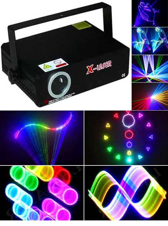 Рисующий лазерный проектор для рекламы RGB300SD