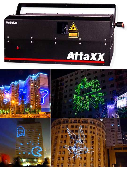 Лазерный проектор для рекламы MEDIALAS AttaXX Purewhite 6000