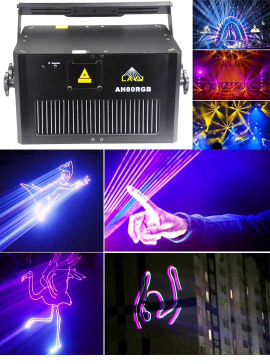 Лазерный проектор для рекламы AH80RGB