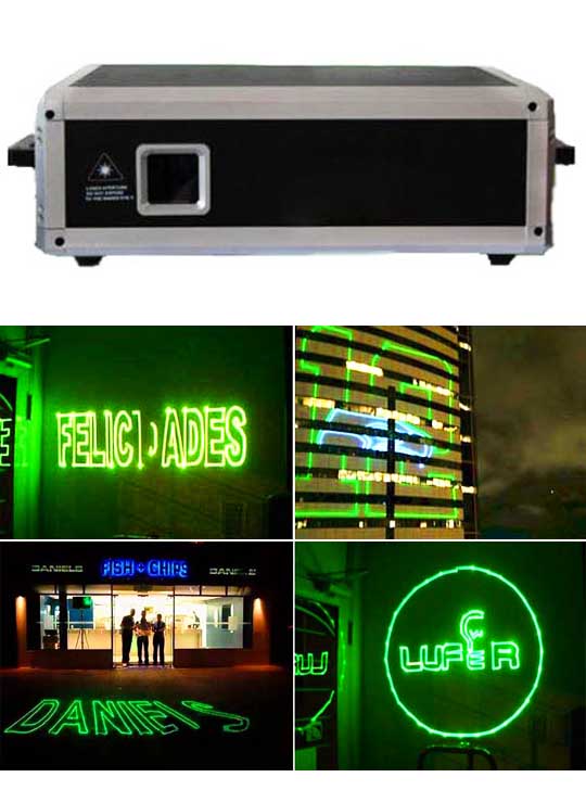 Лазерный проектор для рекламы на зданиях G2000
