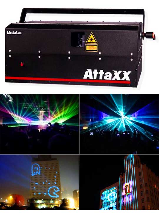 Лазерный проектор для рекламы MEDIALAS AttaXX Purewhite 3000