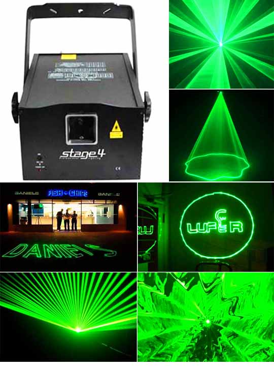 Лазерный проектор для рекламы STAGE 4 CUBE 300G