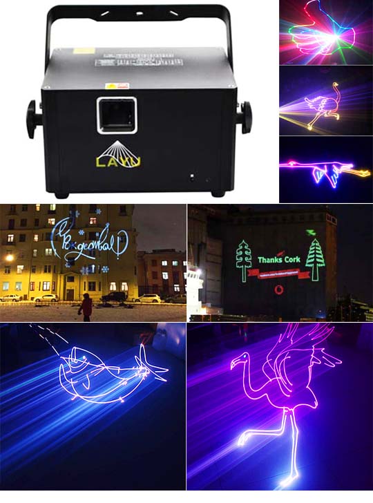 Лазерный проектор для наружной рекламы AP25RGB
