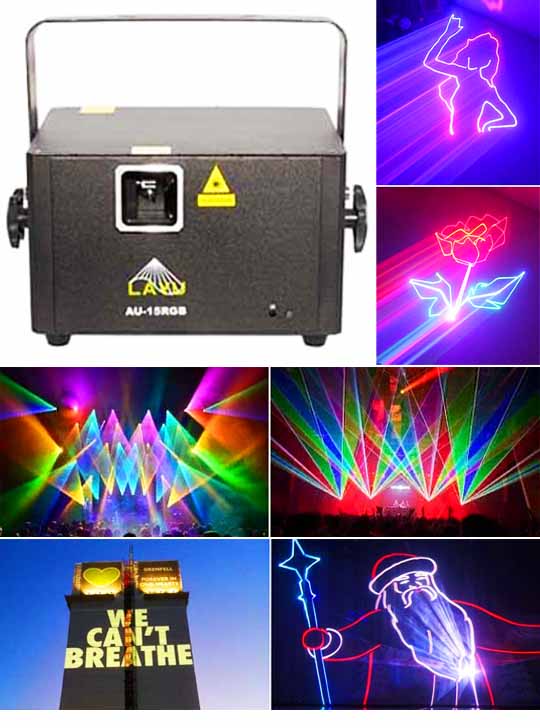 Лазерный проектор RGB AU15RGB
