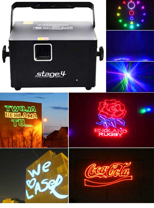 Лазерный проектор для наружной рекламы STAGE4 GRAPH SD 3DA 500RGB